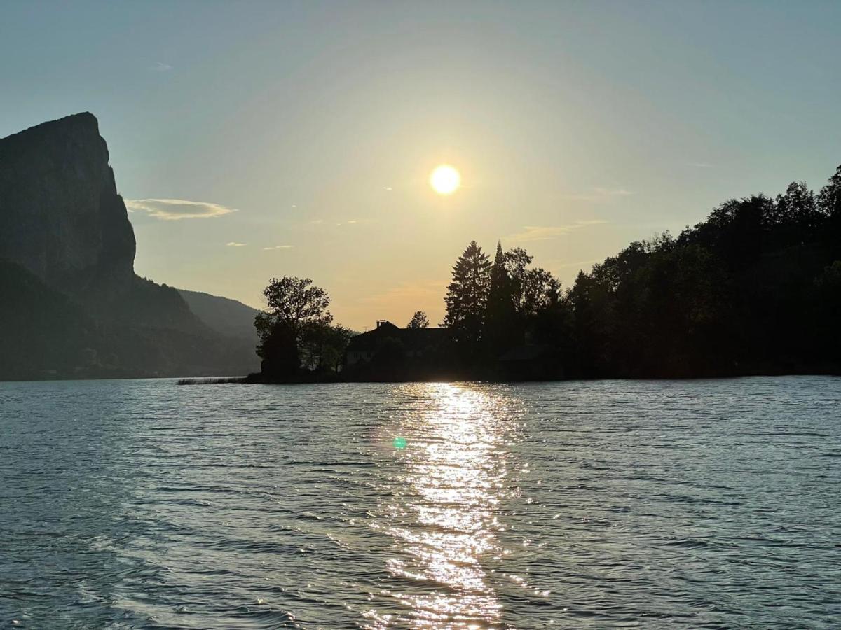"Ferienhaus Am Mondsee" Mit Direktem Schafbergblick Im Salzkammergut Bei Salzburg Exterior foto